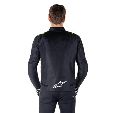 GIUBBINO UOMO TESSUTOALPINESTARS T-SPS V2 WP NERO BIANCO GIALLO FLU