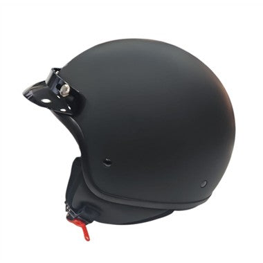 CASCO JET DIEFFE 3 BOTTONI NERO OPACO