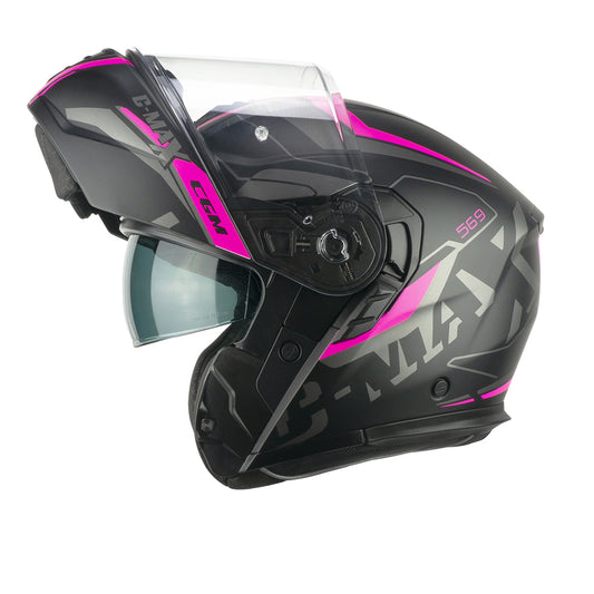 CASCO CGM MODULARE 569G C-MAX CITY NERO FUCSIA FLUO OPACO - Della Categoria Caschi Modulare Produttore CGM HELMETS - A soli €135! Acquista ora su Due Ruote Accessori