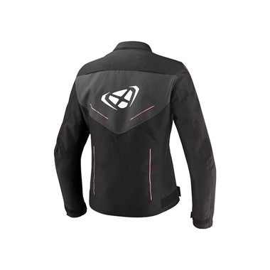 GIUBBOTTO TSUTO DONNA IXON PRODIGY LADY NERO-ANTRACITE-ROSA VIVO