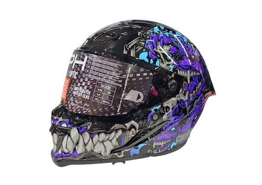 CASCO MPH INTEGRALE BLADE E22.06 GRAFICA KEEPER LUCIDO PINLOCK 70