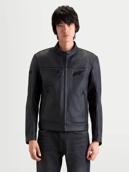 GIUBBINO UOMO PELLE ALPINESTARS MAVER-X LEATHER NERO