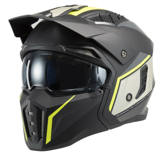 CASCO SCOMPONIBILE MPH HARRIER CUBI NERO GIALLO FLU ECE.22.06 - Della Categoria Caschi Scomponibile Produttore MPH HELMETS - A soli €110.50! Acquista ora su Due Ruote Accessori