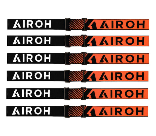 ELASTICO MASCHERA AIROH STRAP XR1 NERO ARANCIO FLU - Della Categoria Occhiali Produttore Airoh - A soli €8.50! Acquista ora su dueruoteaccessori.it