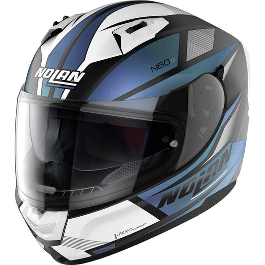CASCO NOLAN INTEGRALE N60-6 DOWNSHIFT 039 BLU NERO BIANCO OPACO - Della Categoria Caschi Integrale Produttore Nolan Helmets - A soli €187.50! Acquista ora su Due Ruote Accessori