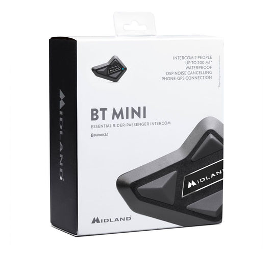 INTERFONO MOTO SCOOTER BTMINI SINGOLO BLUETOOTH MIDLAND - Della Categoria Interfoni Bluetooth Produttore MIDLAND - A soli €103.20! Acquista ora su Due Ruote Accessori