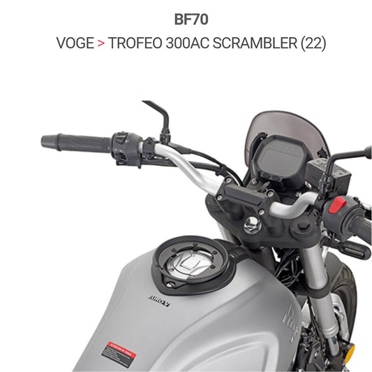 FLANGIA SPECIFICA TANK LOCK VOGE TROFEO 300AC SCRAMBL. 22 - Della Categoria Borse Serbatoio Tank loock Produttore Givi - A soli €19.90! Acquista ora su Due Ruote Accessori