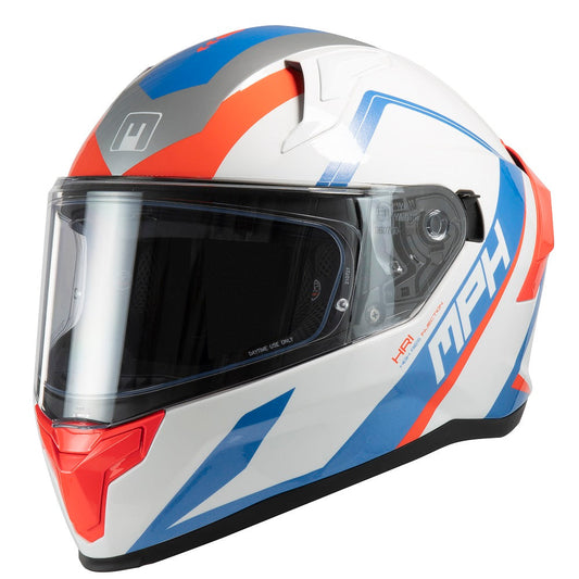 CASCO INTEGRALE MPH TIGER ECE-22-06 BIANCO BLU ROSSO - Della Categoria Caschi Integrale Produttore MPH HELMETS - A soli €110.50! Acquista ora su Due Ruote Accessori