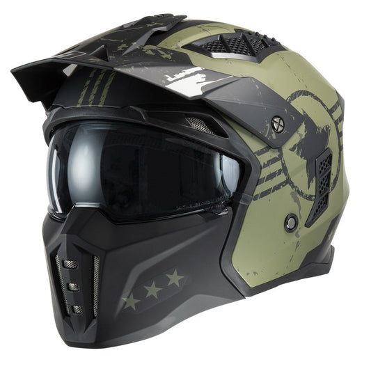 CASCO SCOMPONIBILE MPH HARRIER VERDE STARS OPACO ECE.22.06 - Della Categoria Caschi Scomponibile Produttore MPH HELMETS - A soli €110.50! Acquista ora su Due Ruote Accessori