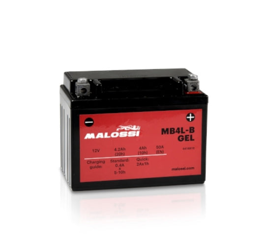 BATTERIA MB4L B MALOSSI GEL COMPATIBILE PRONTA ALL USO - Della Categoria Batterie Produttore Malossi - A soli €27.97! Acquista ora su dueruoteaccessori.it