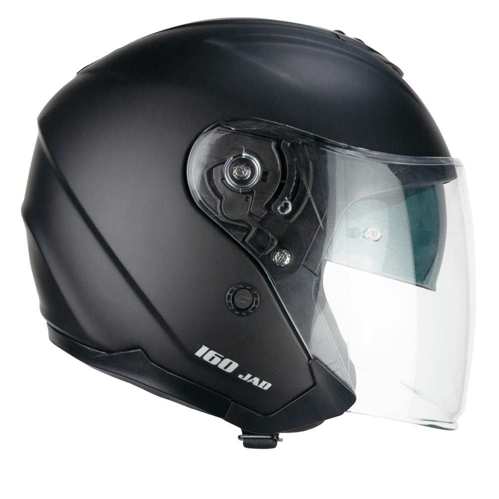 Casco Moto Jet Con Bluetooth - Mezzo Casco Vintage, ECE Omologato, Vegano, Con Occhiali - Foto 8