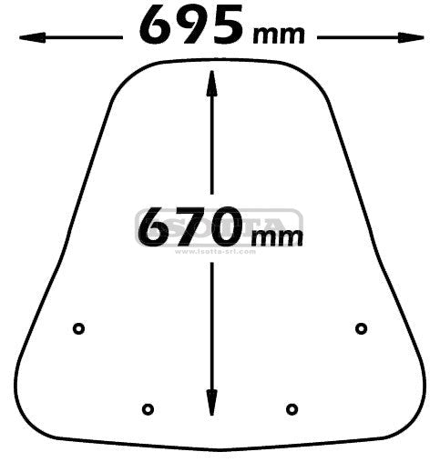 PARABREZZA CON ATTACCHI A528 PEUGEOT LXR 125-200 ANNO 2009 AL 2014 - Della Categoria Parabrezza Produttore Isotta - A soli €77.70! Acquista ora su dueruoteaccessori.it
