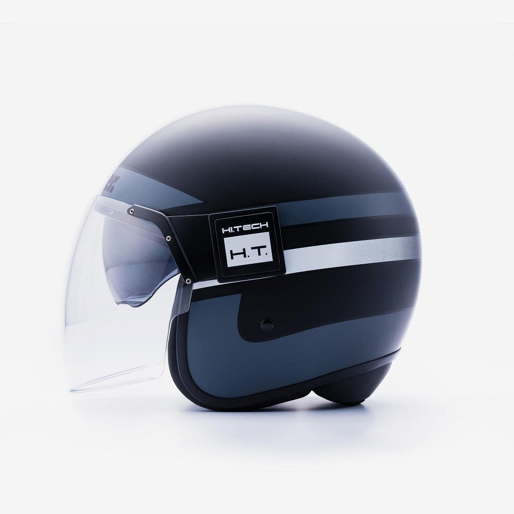 CASCO BLAUER JET POD TITANIO ARGENTO NERO OPACO  Acquistalo al miglior  prezzo! – Due Ruote Accessori