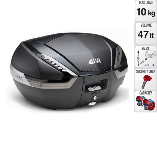 BAULETTO GIVI V47NNT MONOKEY TECH NERO PER MOTO E SCOOTER - Della Categoria Bauletti Produttore Givi - A soli €209.25! Acquista ora su Due Ruote Accessori