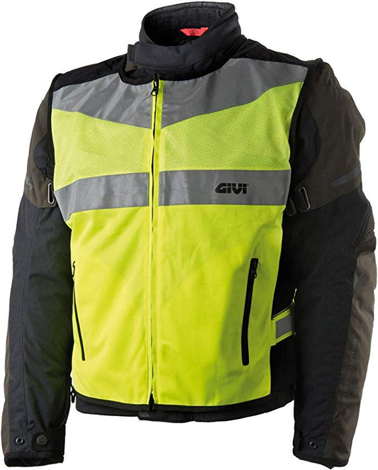 GILET NEW UOMO GIVI AD ALTA VISIBILITÀ NERO-GRIGIO-GIALLO FLUO - Della Categoria Gilet Uomo Produttore Givi - A soli €42.40! Acquista ora su Due Ruote Accessori