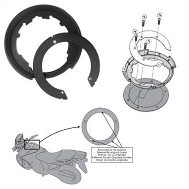 FLANGIA METALLICA BF04 SPECIFICA X BORSA TANK LOCK GIVI