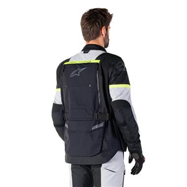 GIACCA UOMO ALPINESTARS BOGOTA PRO DRYSTAR GRIGIA NERA GIALLO FLUO