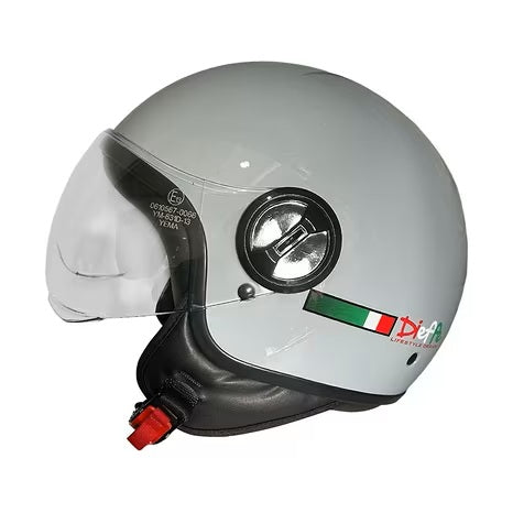 CASCO JET DIEFFE DF2003 GRIGIO LUCIDO