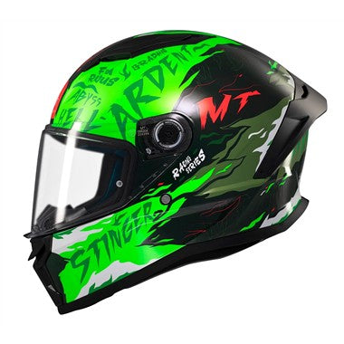 CASCHI INTEGRALE MT FF126 STINGER 2 VERDE LUCIDO