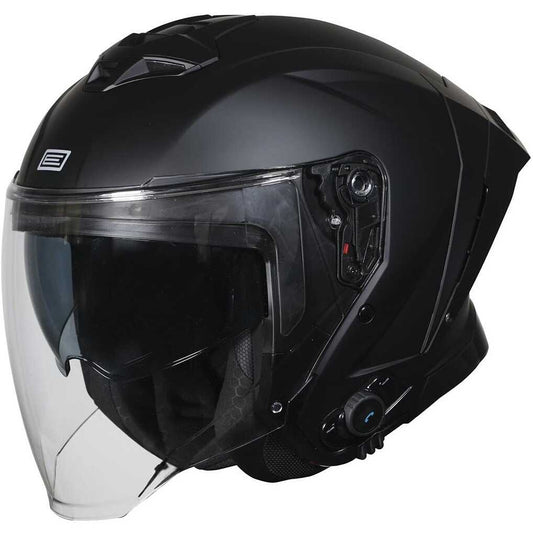 CASCO JET ORIGINE APRICA CON BLUETOOTH NERO OPACO