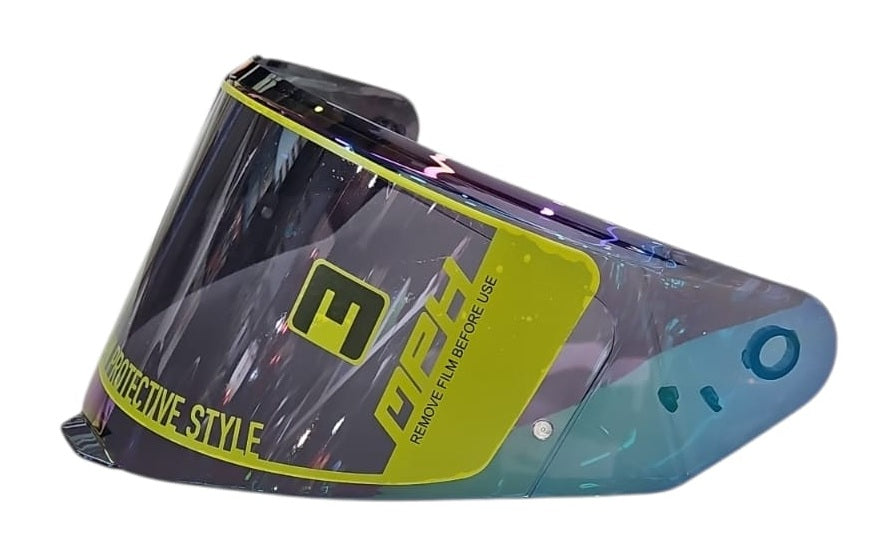 VISIERA MPH TIGER CARBON IRIDIUM BLU ANTIGRAFFIO