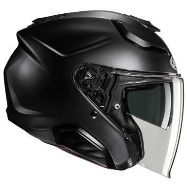 CASCO JET FIBRA HJC F31 SEMI NERO OPACO