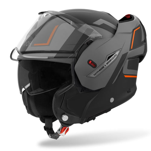CASCO AIROH MODULARE MATHISSE II MTH2G32 NERO GRIGIO ARANCIO OPACO - Della Categoria Caschi Modulare Produttore Airoh - A soli €262.50! Acquista ora su Due Ruote Accessori