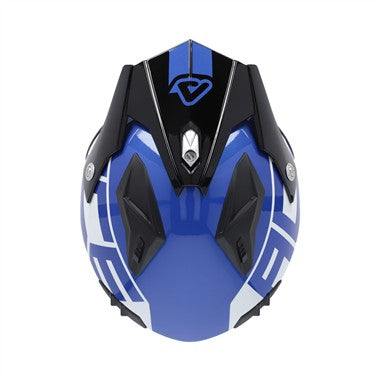 CASCO ACERBIS JET ARIA GRAPHIC NERO-BLU