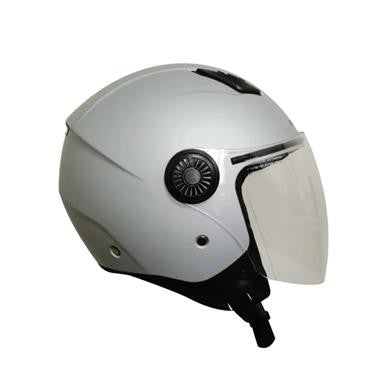 CASCO JET DIEFFE DF34 ARGENTO OPACO