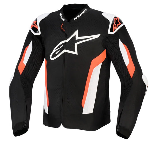 GIUBBINO UOMO ALPINESTARS T-GP AIR NERO ROSSO FLU