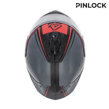 CASCO INTEGRALE ACERBIS TARMAK-X FIBRA GRIGIO-ROSSO