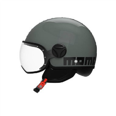 CASCO JET FGTR CLASSIC MOMODESIGN E2206 TWOFOLD FOG VERDE BIANCO NERO