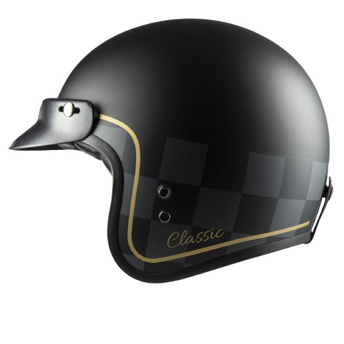 CASCO JET MPH H-EASY 22.06 CAFE RACE NERO SCACCHI OPACO - Della Categoria Caschi Jet Fibra Produttore MPH HELMETS - A soli €85! Acquista ora su Due Ruote Accessori