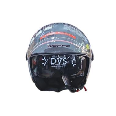 CASCO JET DIEFFE DF60 DOPPIA LENTE GRIGIO LUCIDO