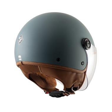 CASCO EL JETTIN 6.0 TUCANO PETROLIO BLU OPACO INTERNO MARRONE - Della Categoria Caschi Jet Produttore Tucano Urbano - A soli €68! Acquista ora su Due Ruote Accessori