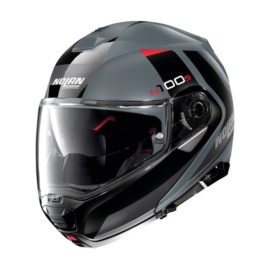 CASCO MODULARE NOLAN N100-5 HILLTOP N-COM 064 GRIGIO NERO LUCIDO - Della Categoria Caschi Modulare Produttore Nolan Helmets - A soli €312! Acquista ora su Due Ruote Accessori