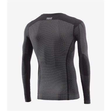 MAGLIA A MANICHE LUNGHE 4 STAGIONI NERA CARBON