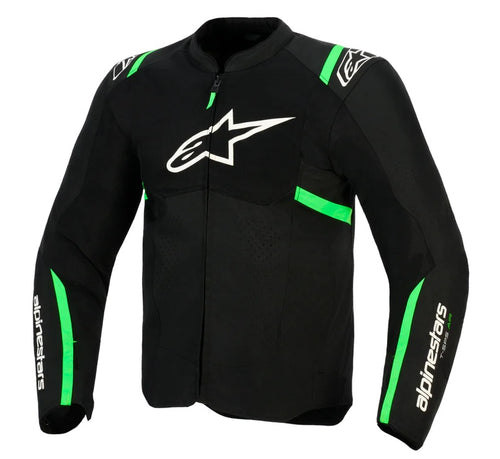 GIUBBINO UOMO ALPINESTARS T-SPS AIR V2 NERO VERDE FLU