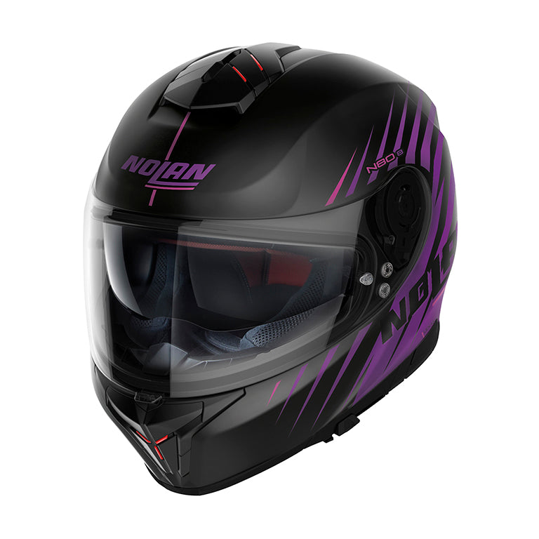 CASCO INTEGRALE NOLAN N80-8 KOSMOS N-COM 066 NERO FUXIA OPACO - Della Categoria Caschi Integrale Produttore Nolan Helmets - A soli €247.50! Acquista ora su Due Ruote Accessori