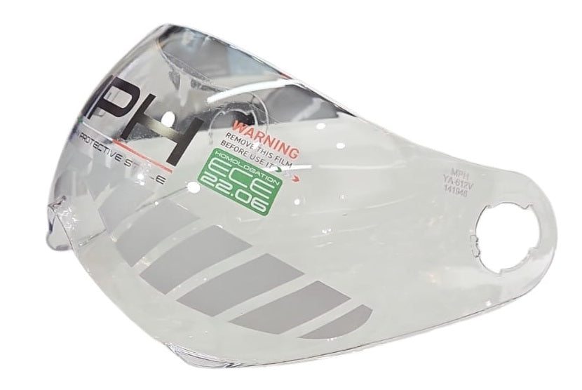 VISIERA MPH ONE ECE 22.06 TRASPARENTE OCCHIALE ANTIGRAFFIO