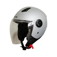 CASCO JET DIEFFE DF34 ARGENTO OPACO
