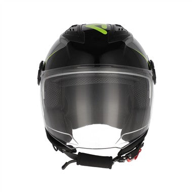 CASCO JET ACERBIS  LEVANTE NERO-GRIGIO