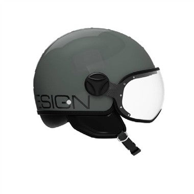 CASCO JET FGTR CLASSIC MOMODESIGN E2206 TWOFOLD FOG VERDE BIANCO NERO