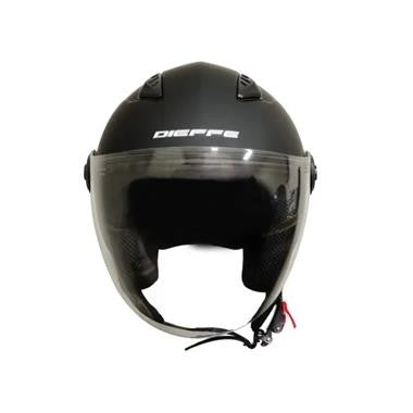 CASCO JET DIEFFE DF34 NERO OPACO