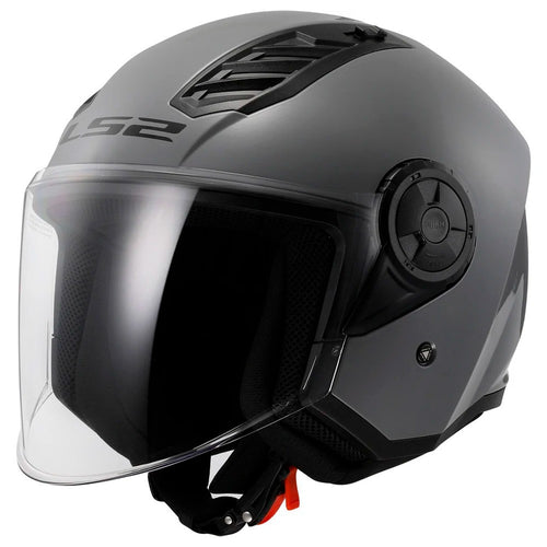 CASCO JET OF616 AIRFLOW II LS2 E2206 GRIGIO NARDO LUCIDO