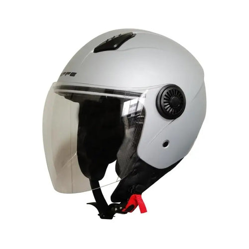 CASCO JET DIEFFE DF21 ARGENTO OPACO