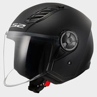 CASCO JET OF616 AIRFLOW II LS2 E2206 NERO OPACO