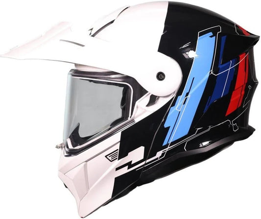 CASCO ADVENTURE ORIGINE CYBORG ROSSO BIANCO NERO