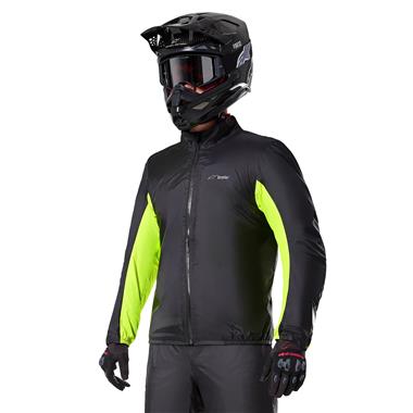 GIACCA UOMO ALPINESTARS BOGOTA PRO DRYSTAR GRIGIA NERA GIALLO FLUO