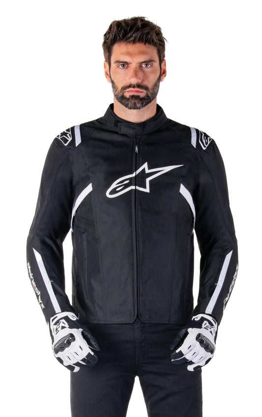 GIUBBINO UOMO TESSUTO ALPINESTARS T-SPS V2 WP NERO BIANCO